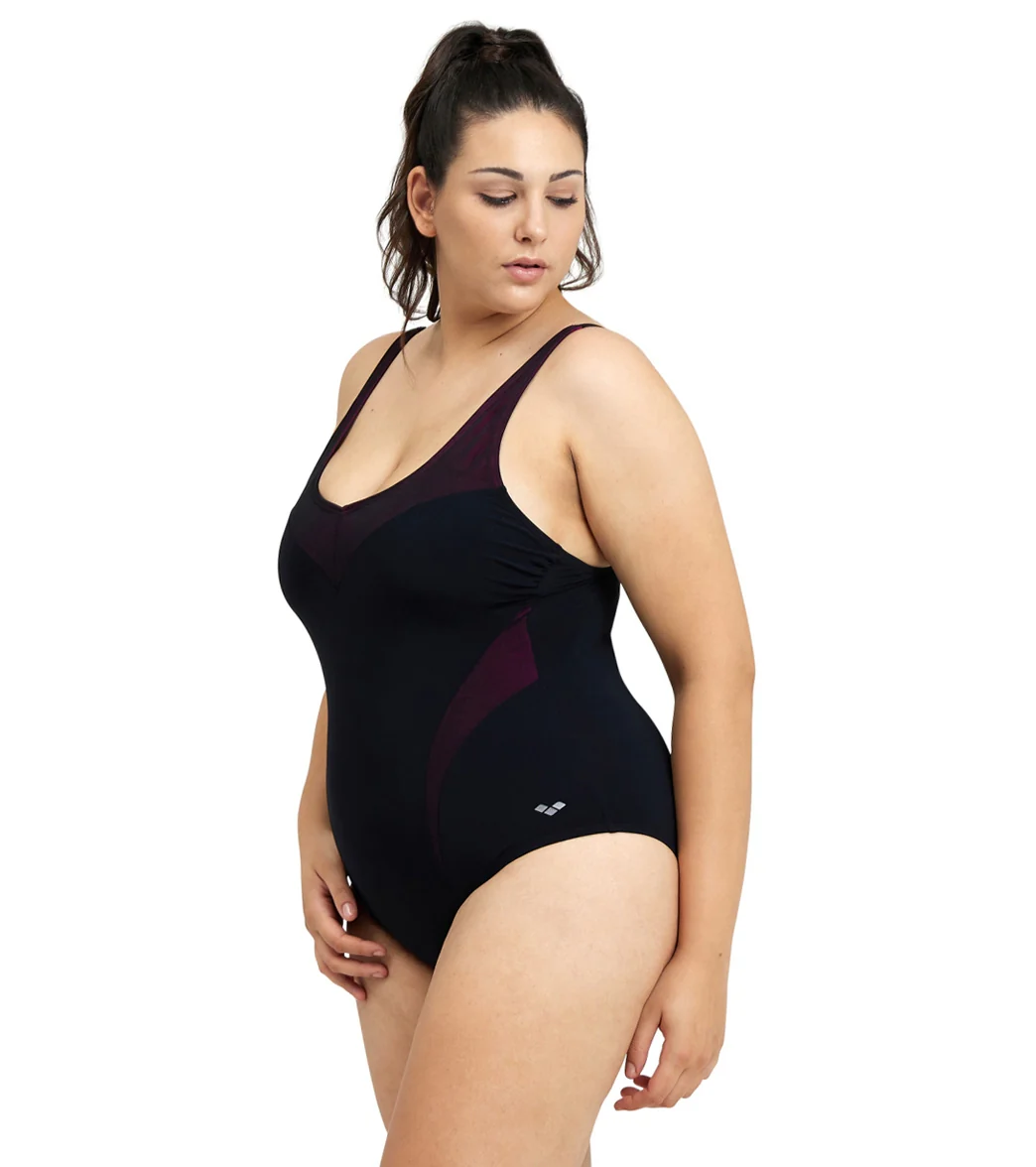Arena Women's Plus Size Isabel Light Cross Back One Piece Swimsuit - Image 8