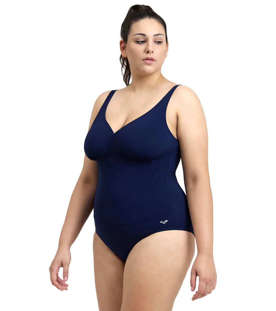 Arena Women's Plus Size Maura Solid U Back One Piece Swimsuit - Image 14