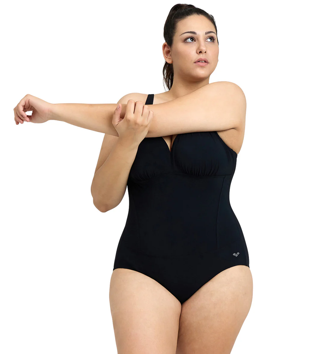 Arena Women's Plus Size Maura Solid U Back One Piece Swimsuit - Image 21