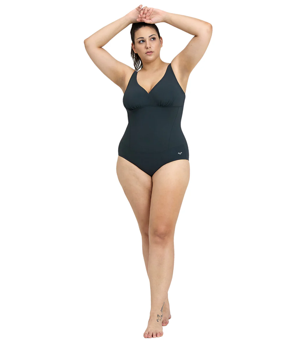 Arena Women's Plus Size Maura Solid U Back One Piece Swimsuit - Image 3
