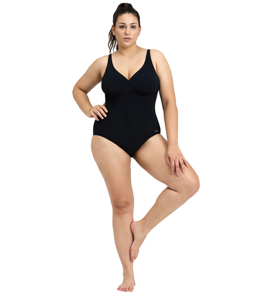 Arena Women's Plus Size Maura Solid U Back One Piece Swimsuit - Image 9