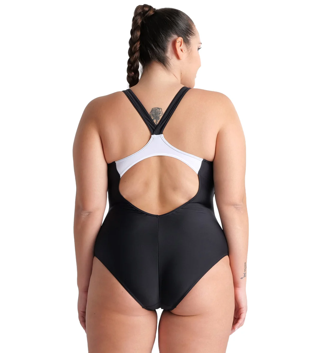 Arena Women's Plus Size Print Threefold V Back One Piece Swimsuit - Image 16