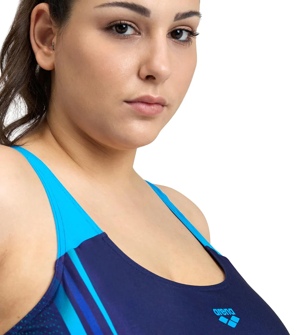 Arena Women's Plus Size Spikes Swim Pro Back One Piece Swimsuit - Image 3