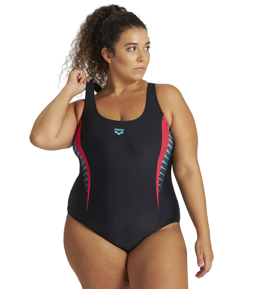 Arena Women's Plus Size Threefold V Back One Piece Swimsuit - Image 6