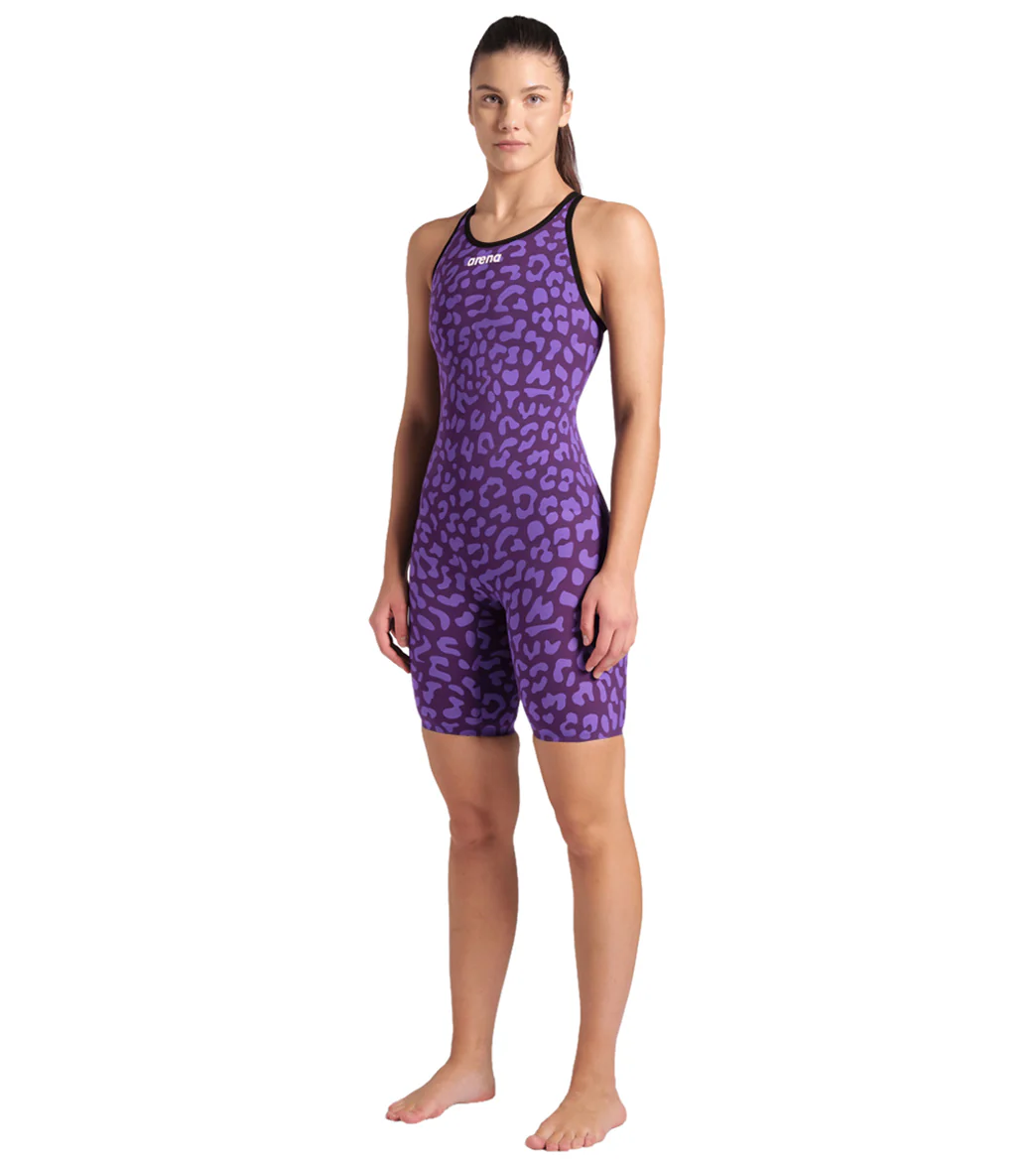 Arena Women's Powerskin Carbon Air2 SL Limited Edition Leopard Closed Back Tech Suit Swimsuit - Image 10