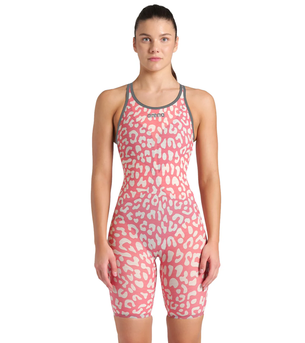 Arena Women's Powerskin Carbon Air2 SL Limited Edition Leopard Closed Back Tech Suit Swimsuit - Image 7