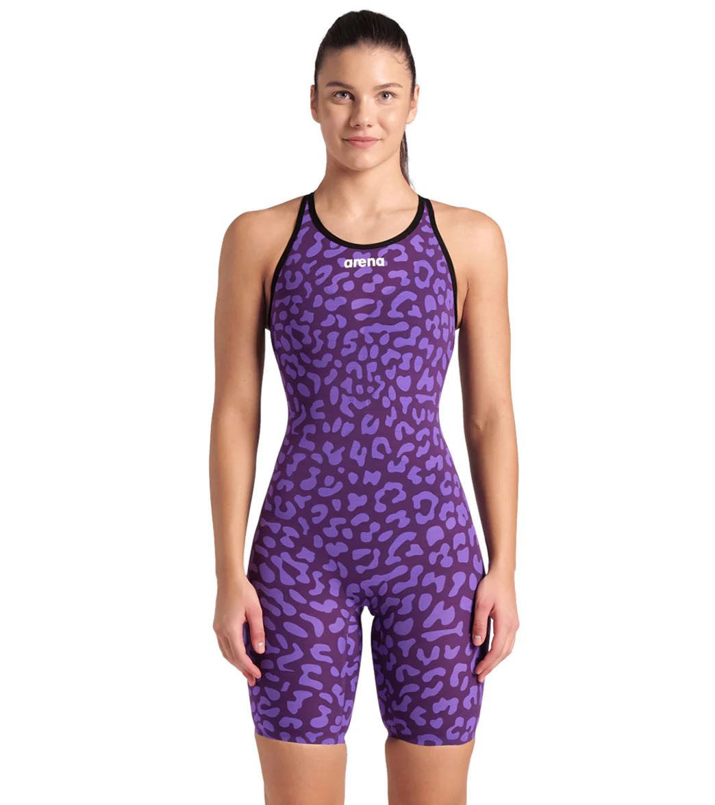 Arena Women's Powerskin Carbon Air2 SL Limited Edition Leopard Closed Back Tech Suit Swimsuit - Image 8
