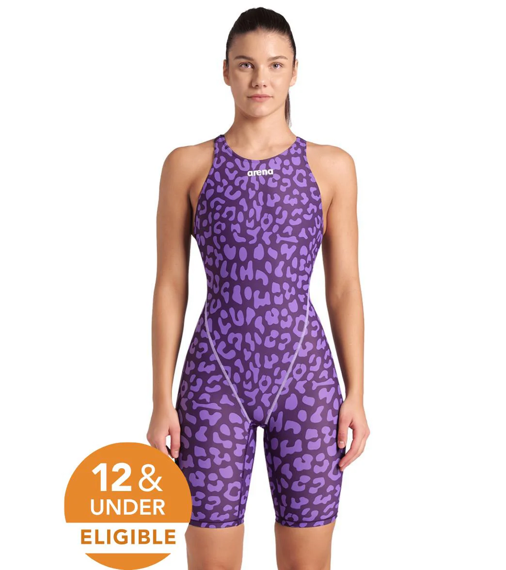 Arena Women's Powerskin ST Next Limited Edition Leopard Open Back Tech Suit Swimsuit - Image 7