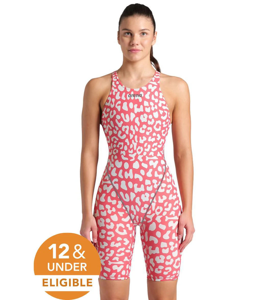 Arena Women's Powerskin ST Next Limited Edition Leopard Open Back Tech Suit Swimsuit - Image 8