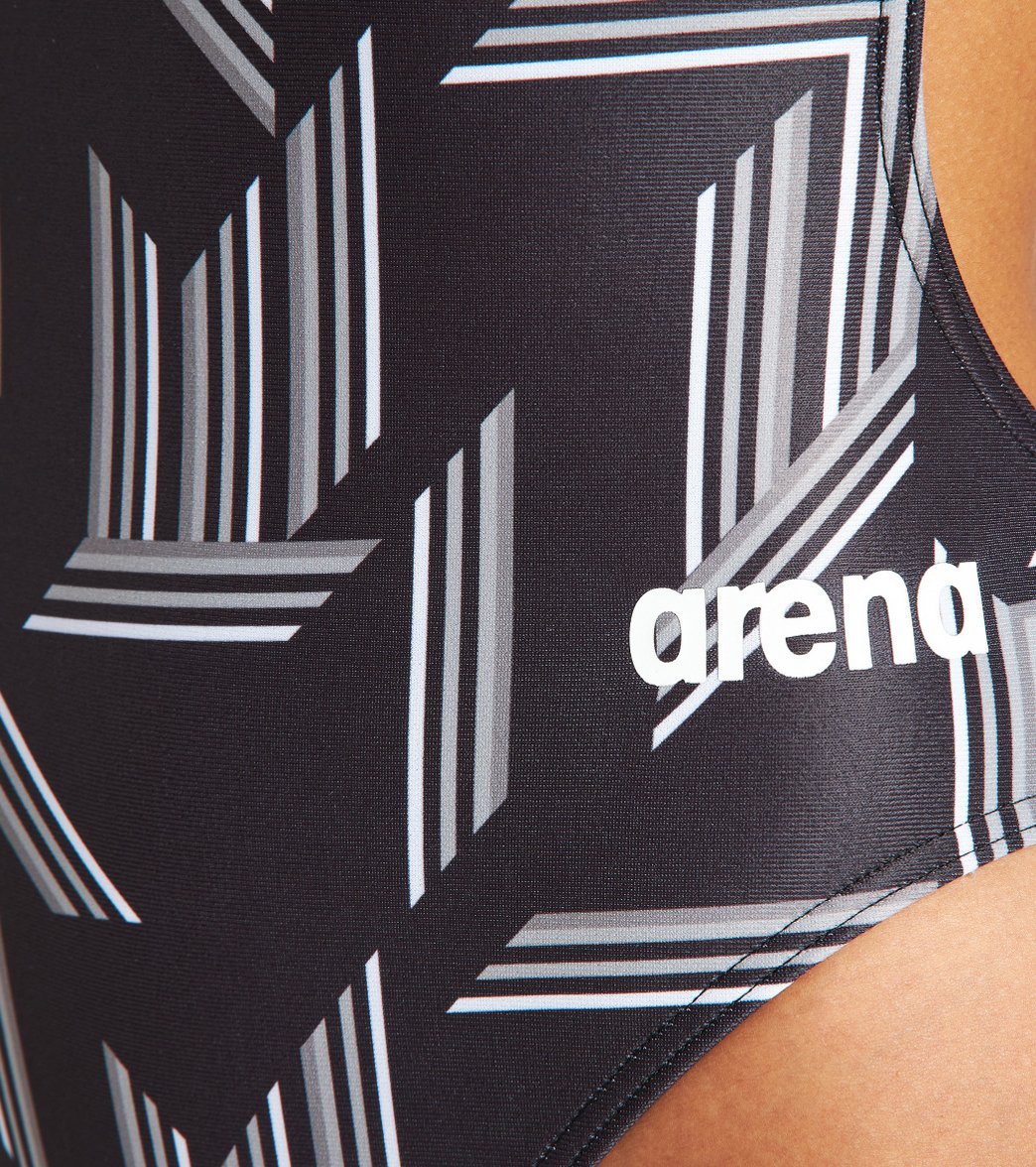 Arena Women's Puzzled Challenge Back One Piece Swimsuit - Image 18