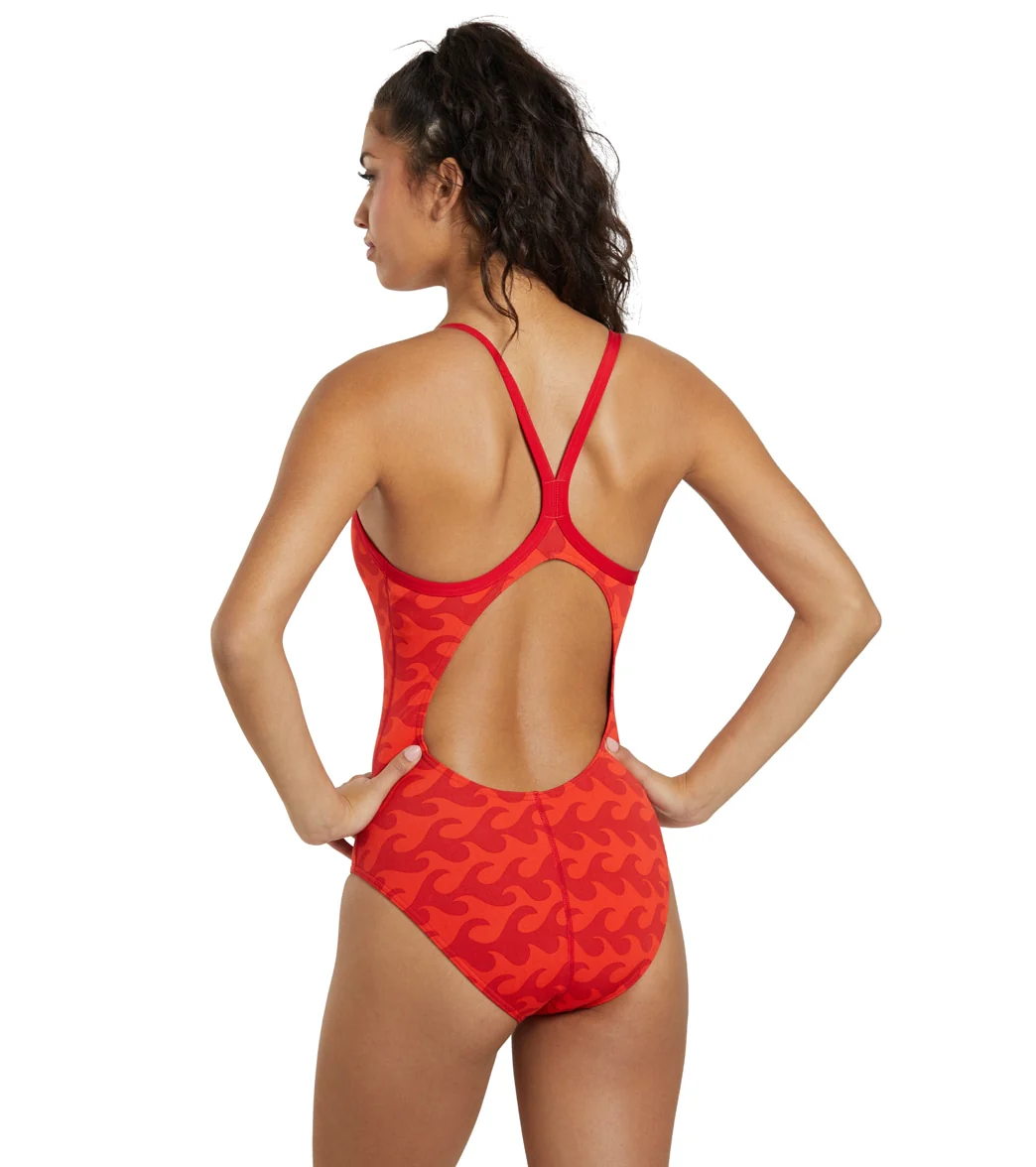 Arena Women's Ride The Wave Light Drop Back One Piece Swimsuit - Image 21
