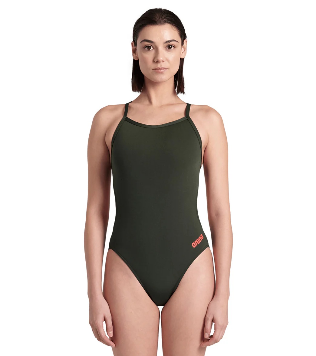 Arena Women's Solid Challenge Back One Piece Swimsuit - Image 67