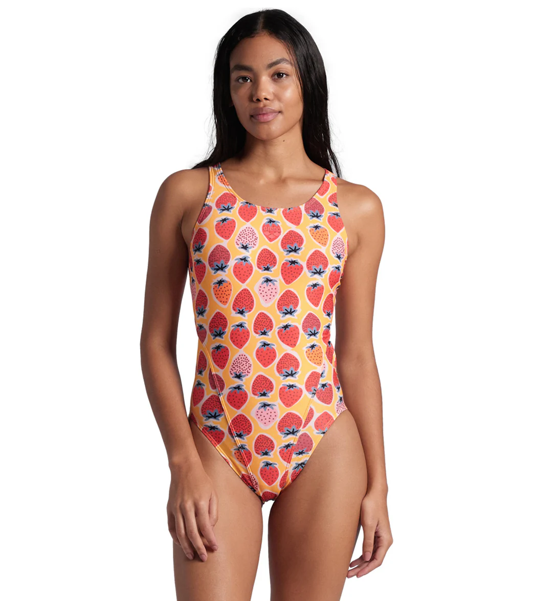Arena Women's Strawberry Tech Back One Piece Swimsuit - Image 8