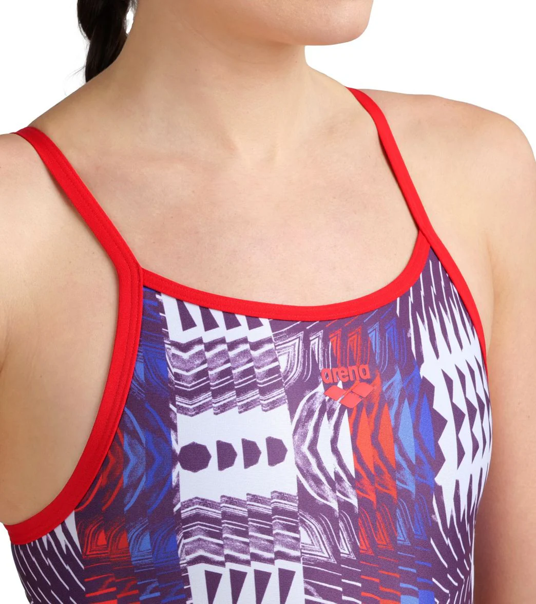 Arena Women's Super Fly Back Allover One Piece Swimsuit - Image 13