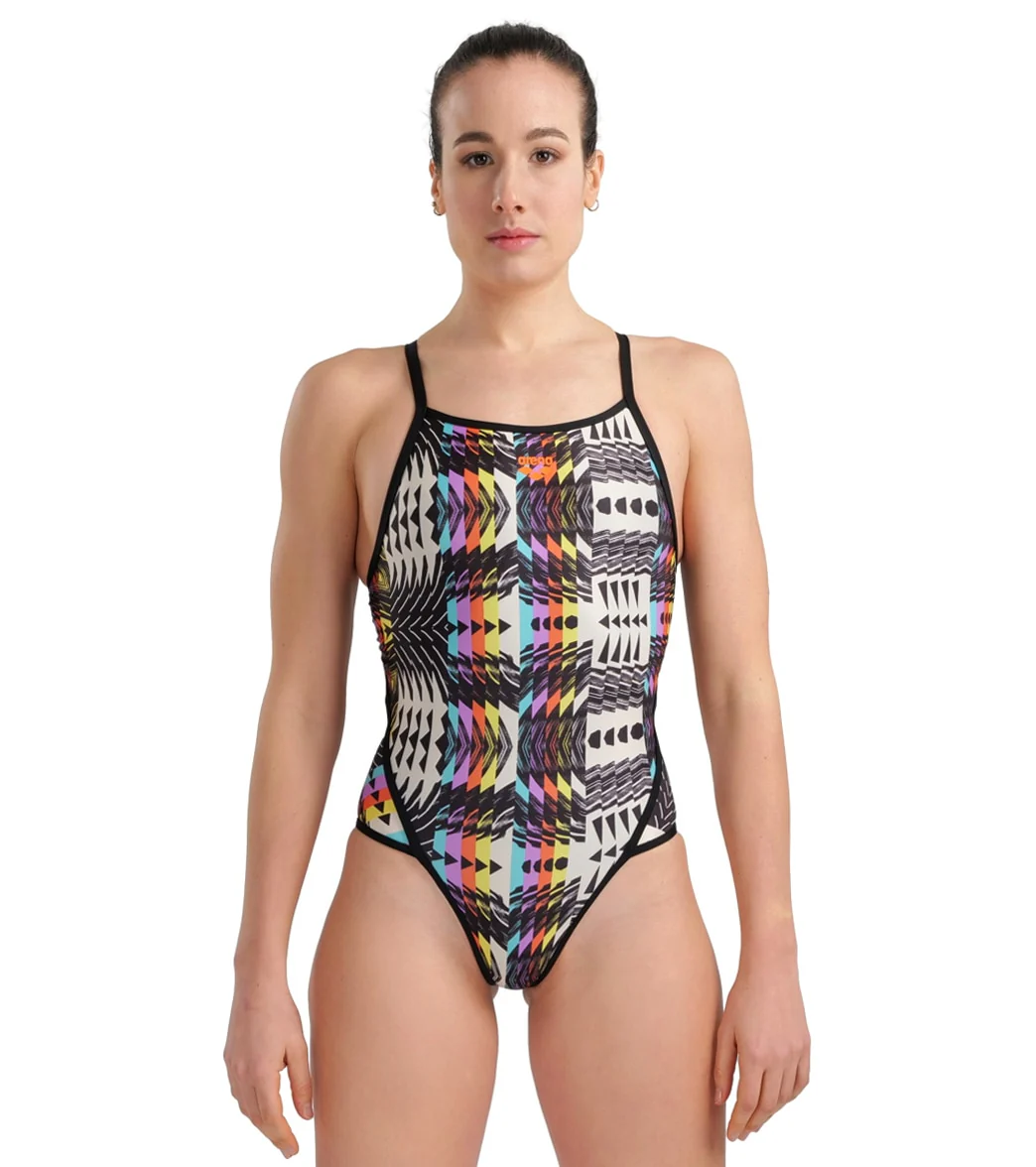 Arena Women's Super Fly Back Allover One Piece Swimsuit - Image 3
