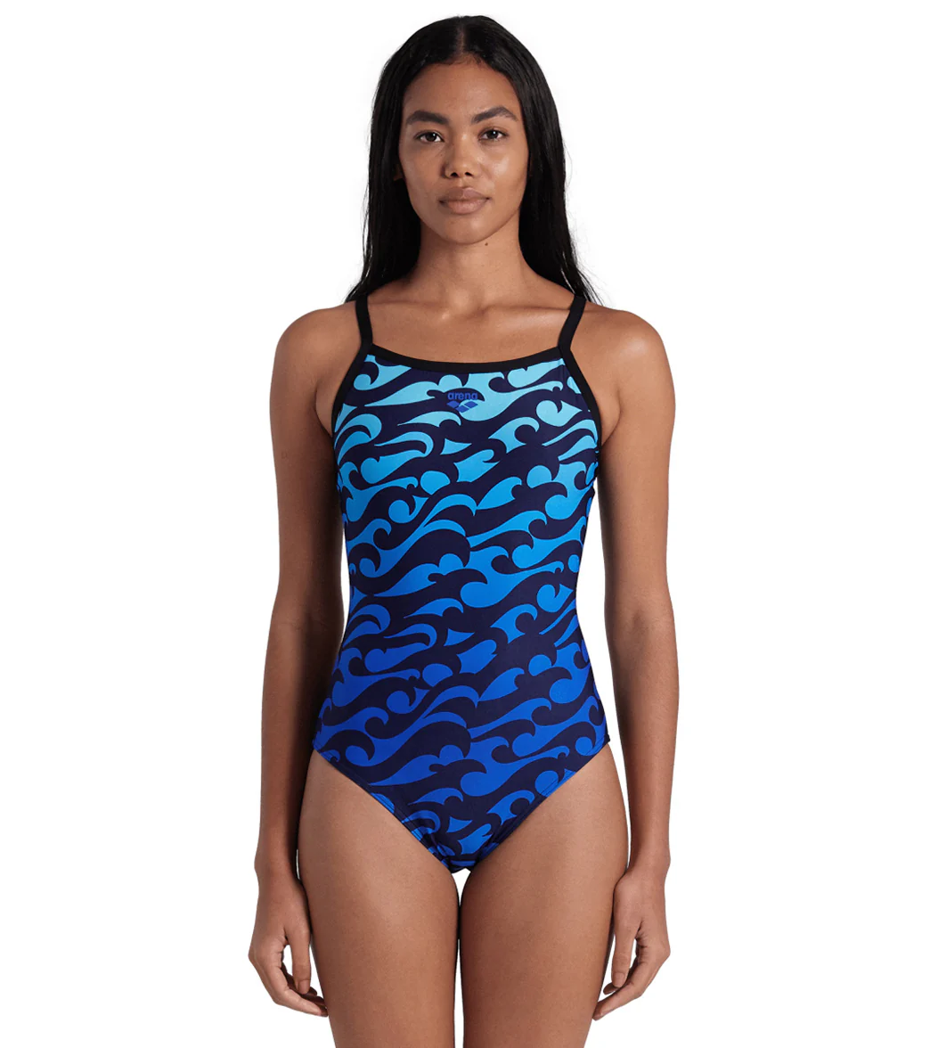 Arena Women's Surfs Up Lightdrop Back One Piece Swimsuit - Image 2