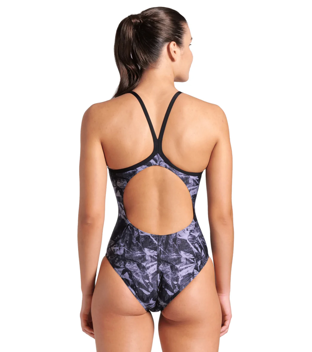Arena Women's Team Crackle Lightdrop Back One Piece Swimsuit - Image 12