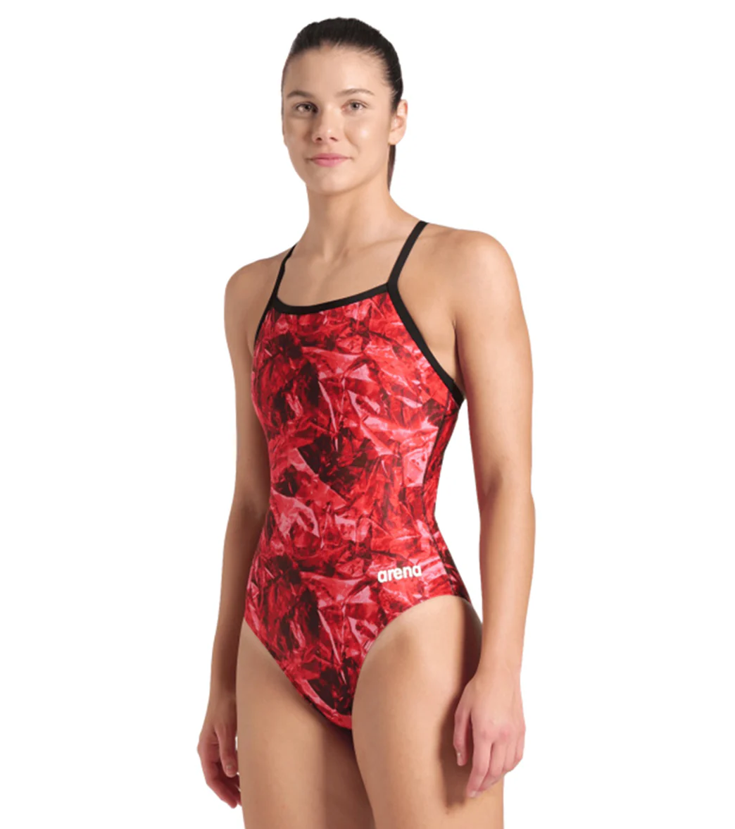 Arena Women's Team Crackle Lightdrop Back One Piece Swimsuit - Image 18