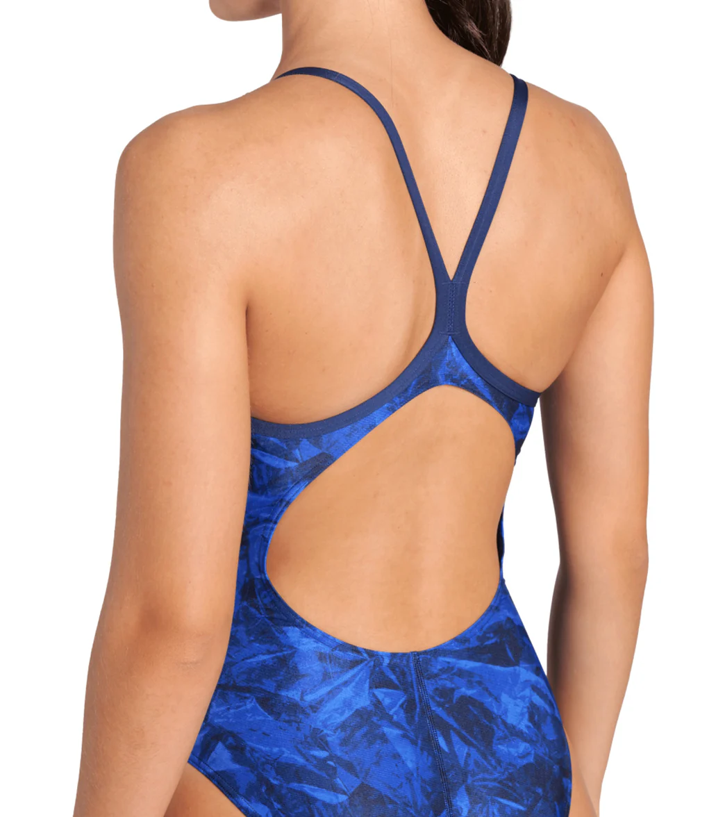 Arena Women's Team Crackle Lightdrop Back One Piece Swimsuit - Image 7