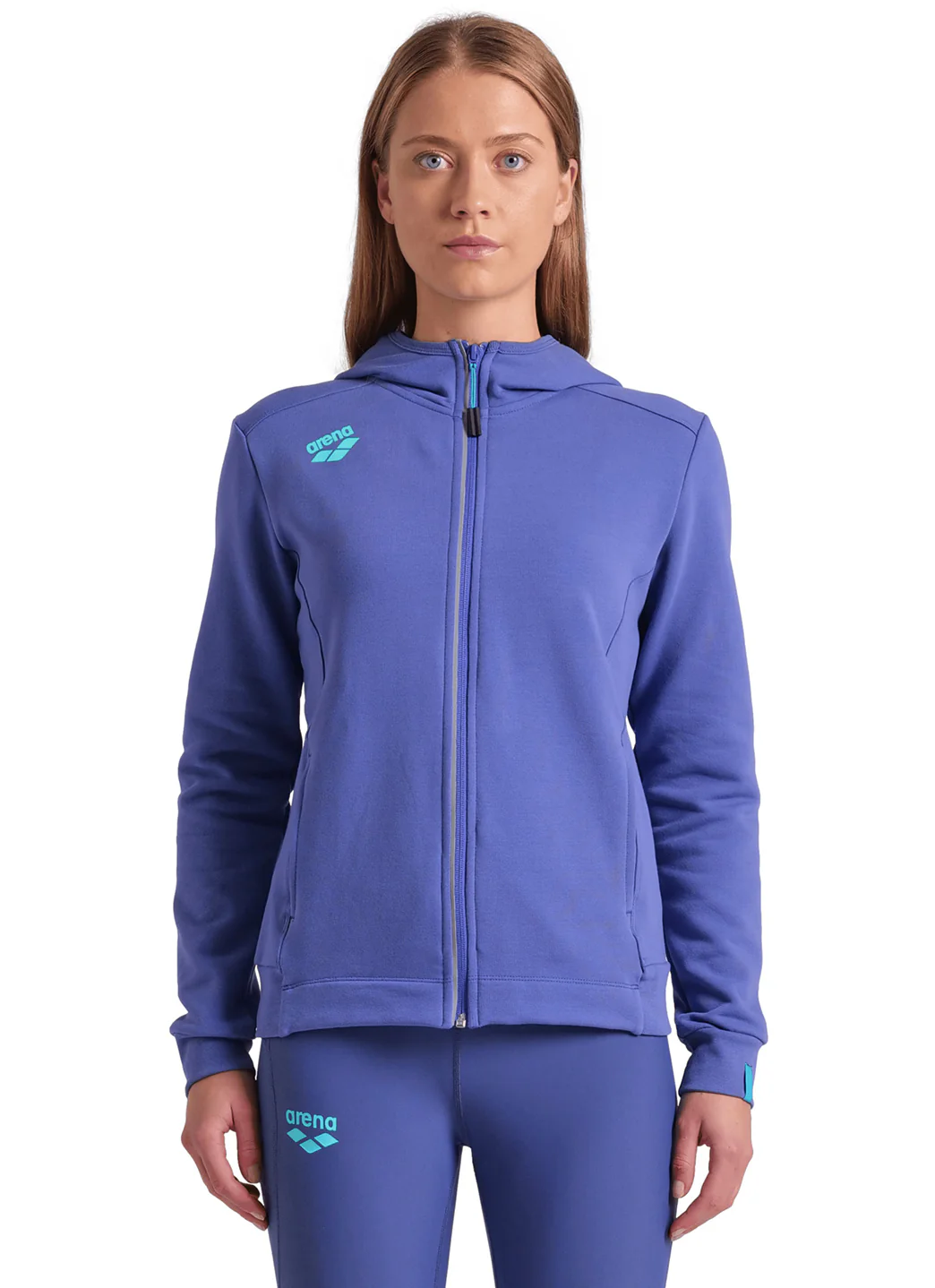 Arena Women's Team Panel Front Zipped Hooded Jacket - Image 10