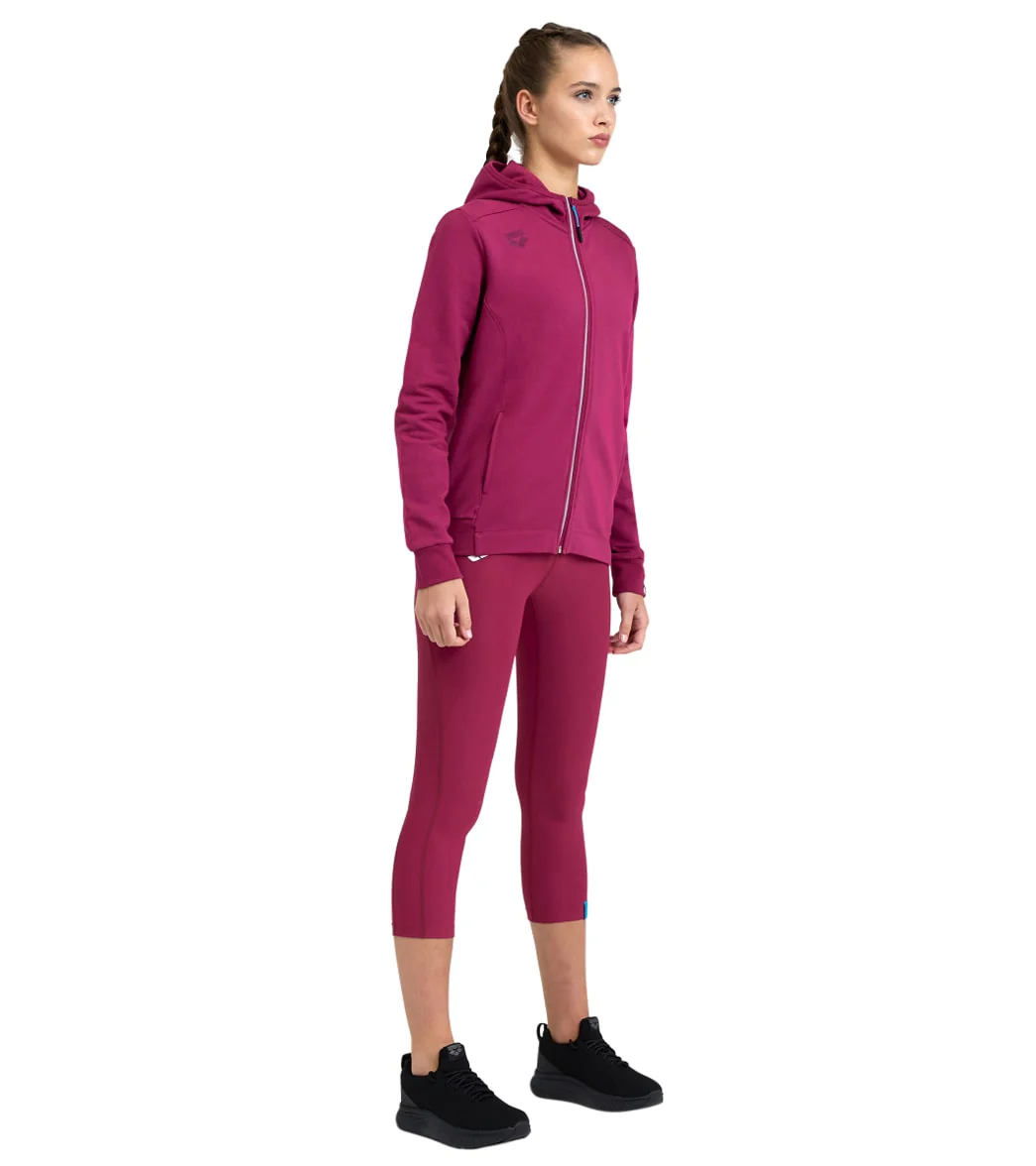 Arena Women's Team Panel Front Zipped Hooded Jacket - Image 36