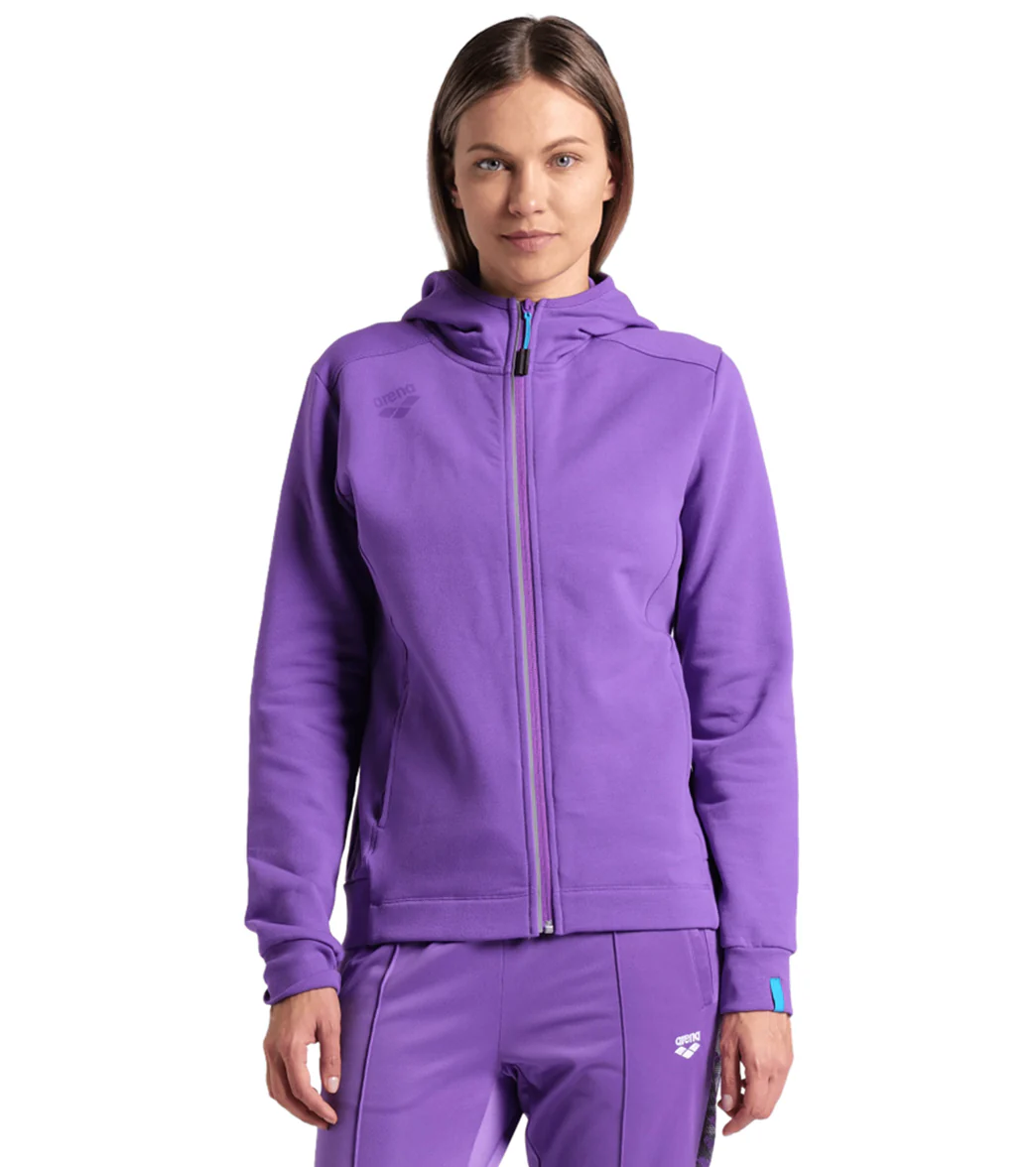 Arena Women's Team Panel Front Zipped Hooded Jacket - Image 53