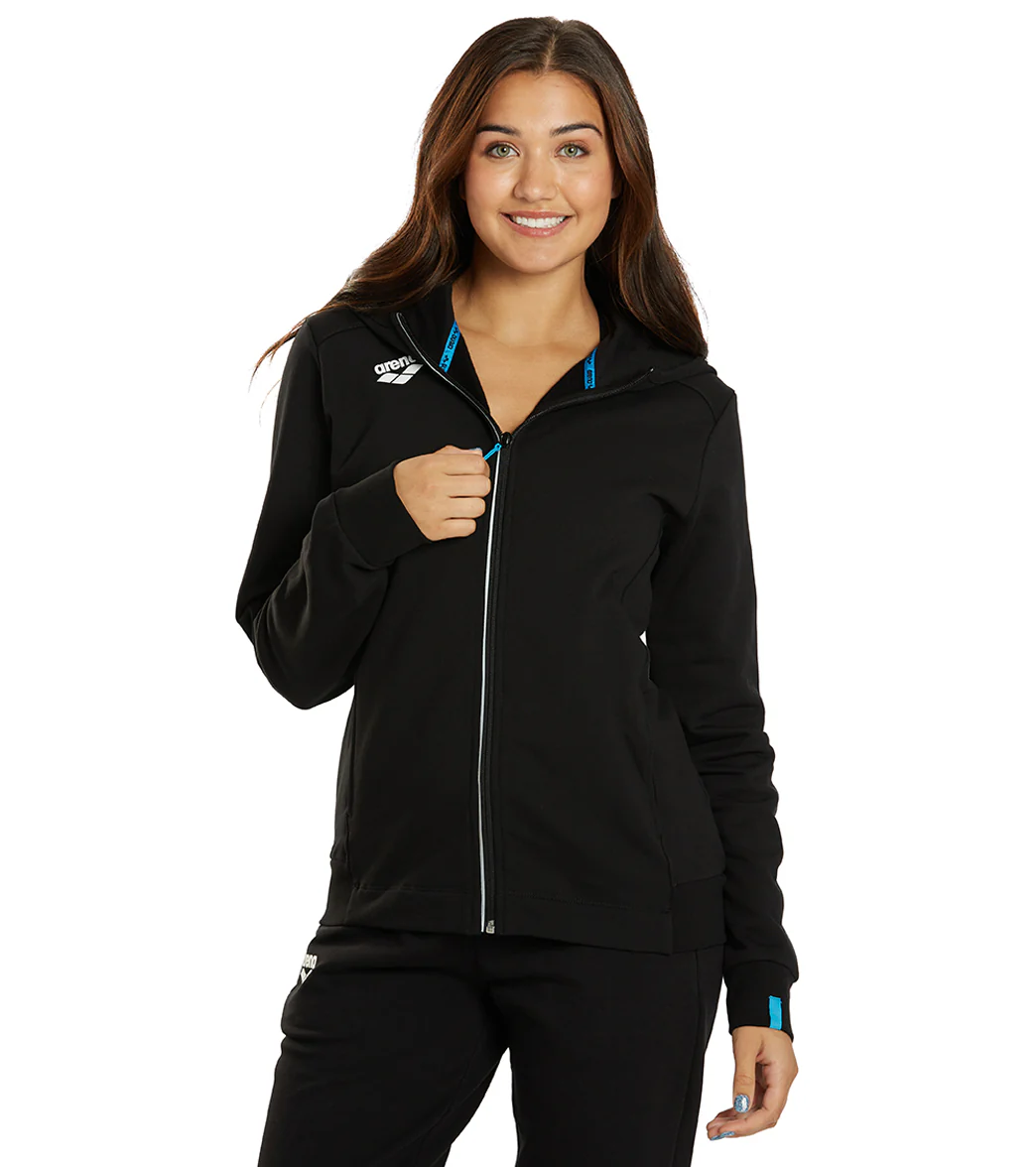 Arena Women's Team Panel Front Zipped Hooded Jacket - Image 78