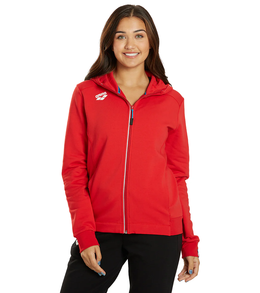 Arena Women's Team Panel Front Zipped Hooded Jacket - Image 84