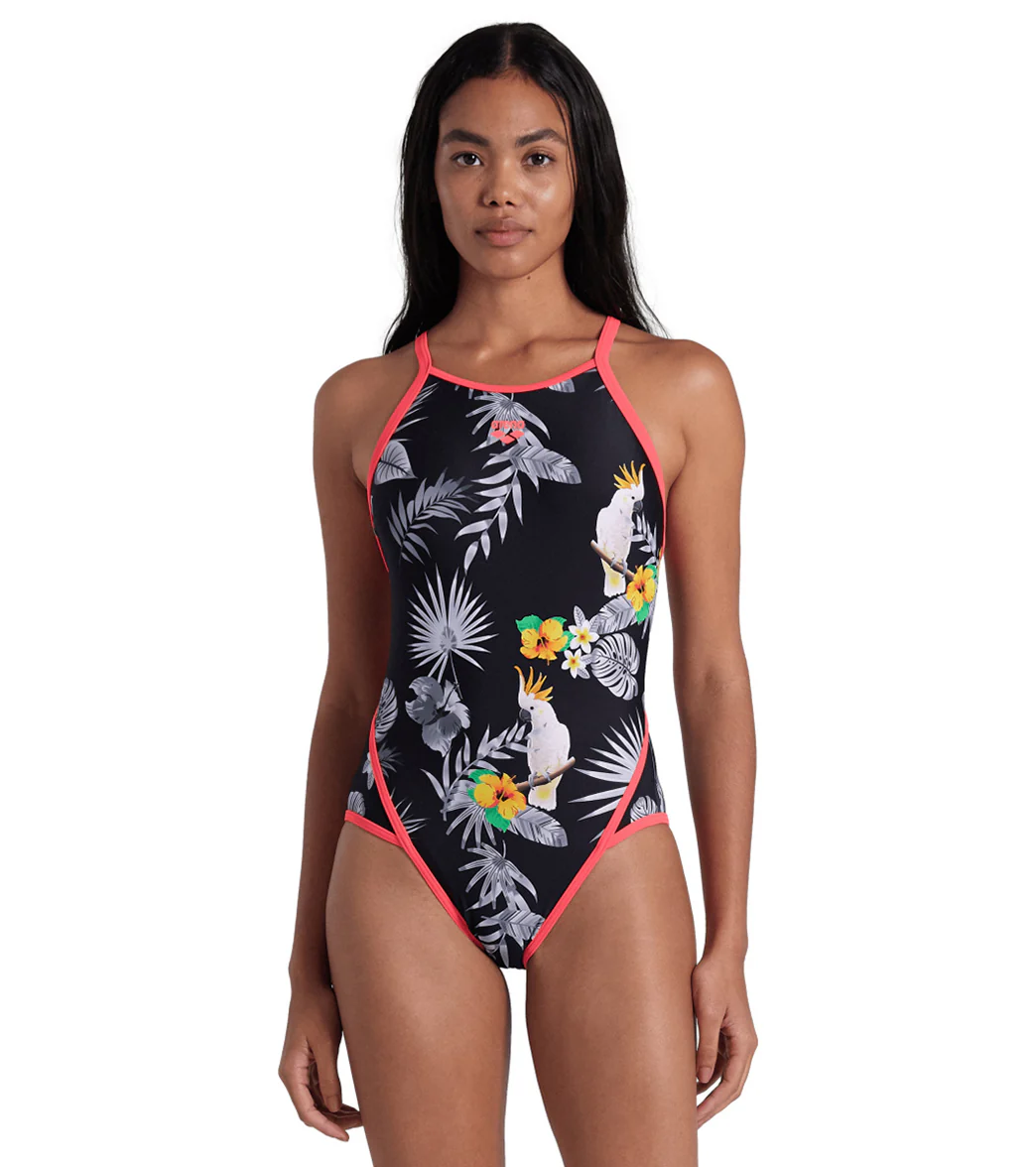 Arena Women's Tropical Summer Fast Back One Piece Swimsuit - Image 7