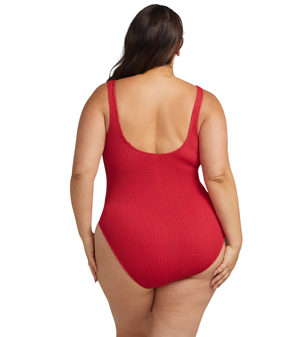 Artesands Woman's One Size Arte Kahlo Crinkle Knit One Piece Swimsuit - Image 3
