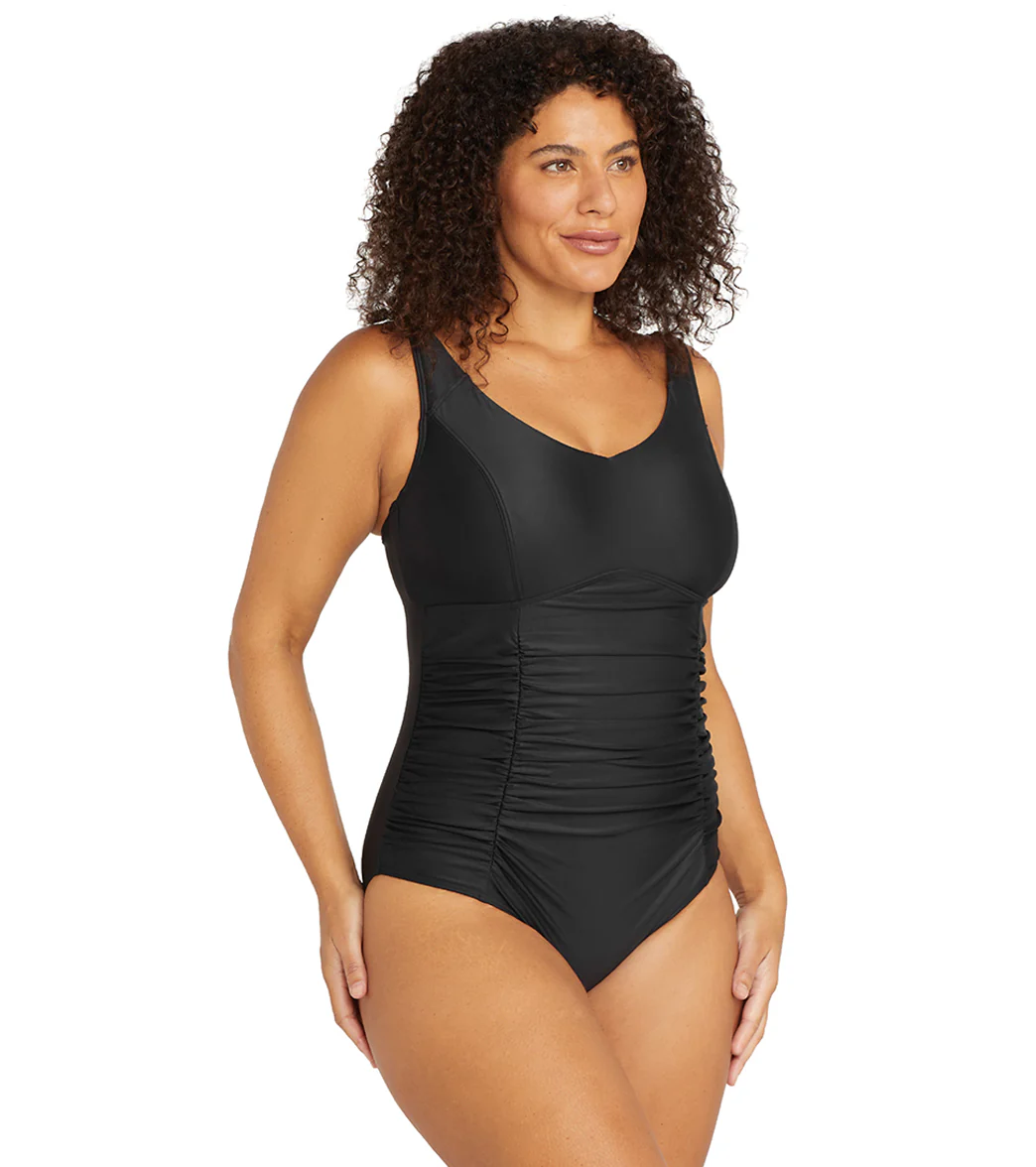 Artesands Woman's Plus Size Hues Raphael Underwire One Piece Swimsuit (E-F Cup) - Image 2