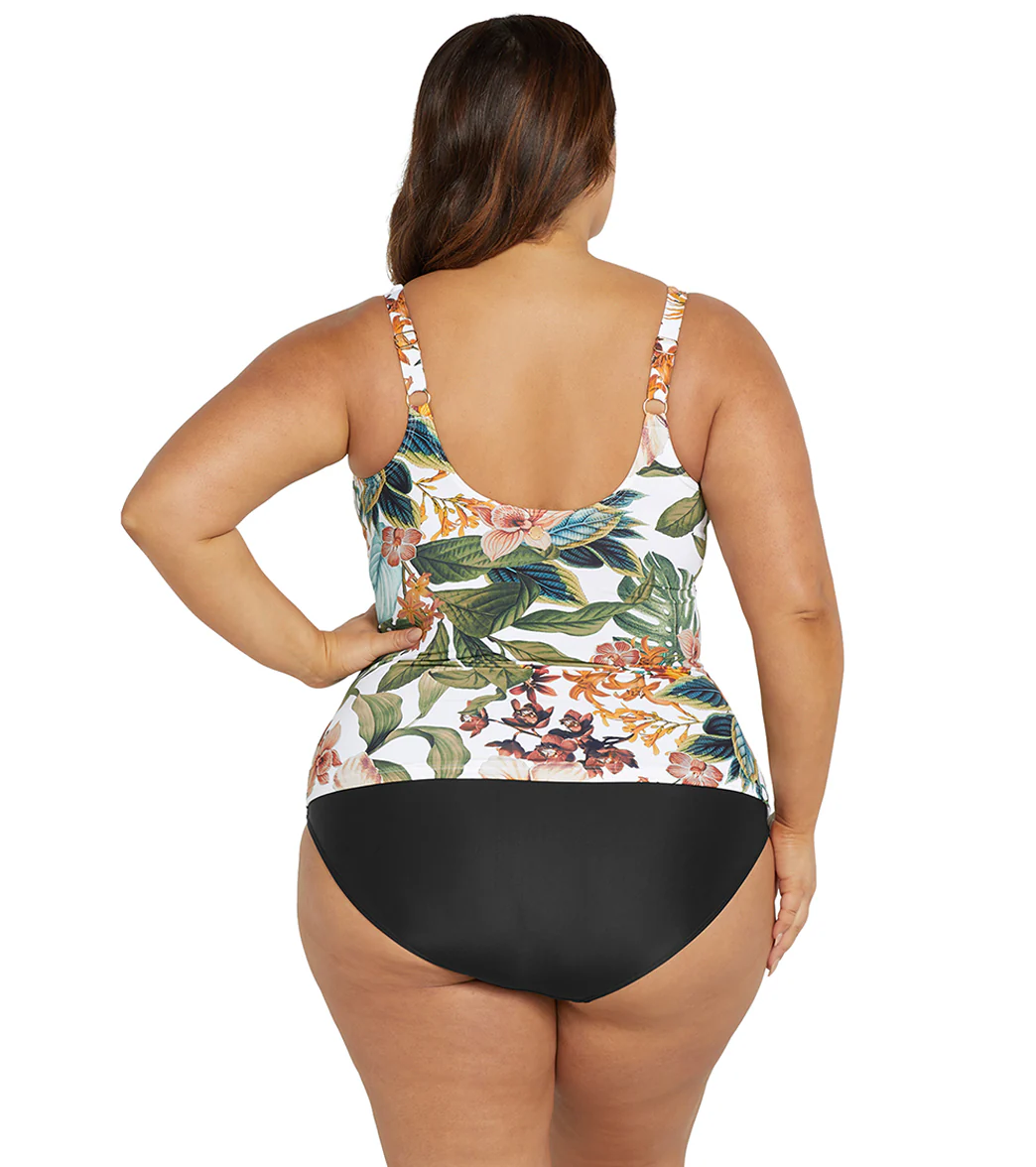 Artesands Woman's Plus Size Into The Saltu Delacroix Tankini Top ( Multifit D-G Cup) - Image 3