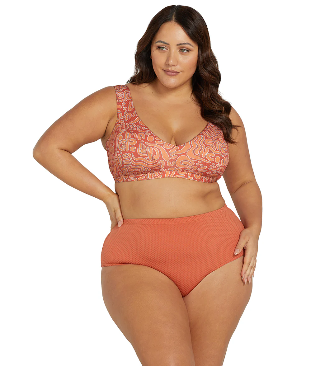 Artesands Woman's Plus Size Wuk-tjarra Renoir High Waist Bikini Bottom - Image 6