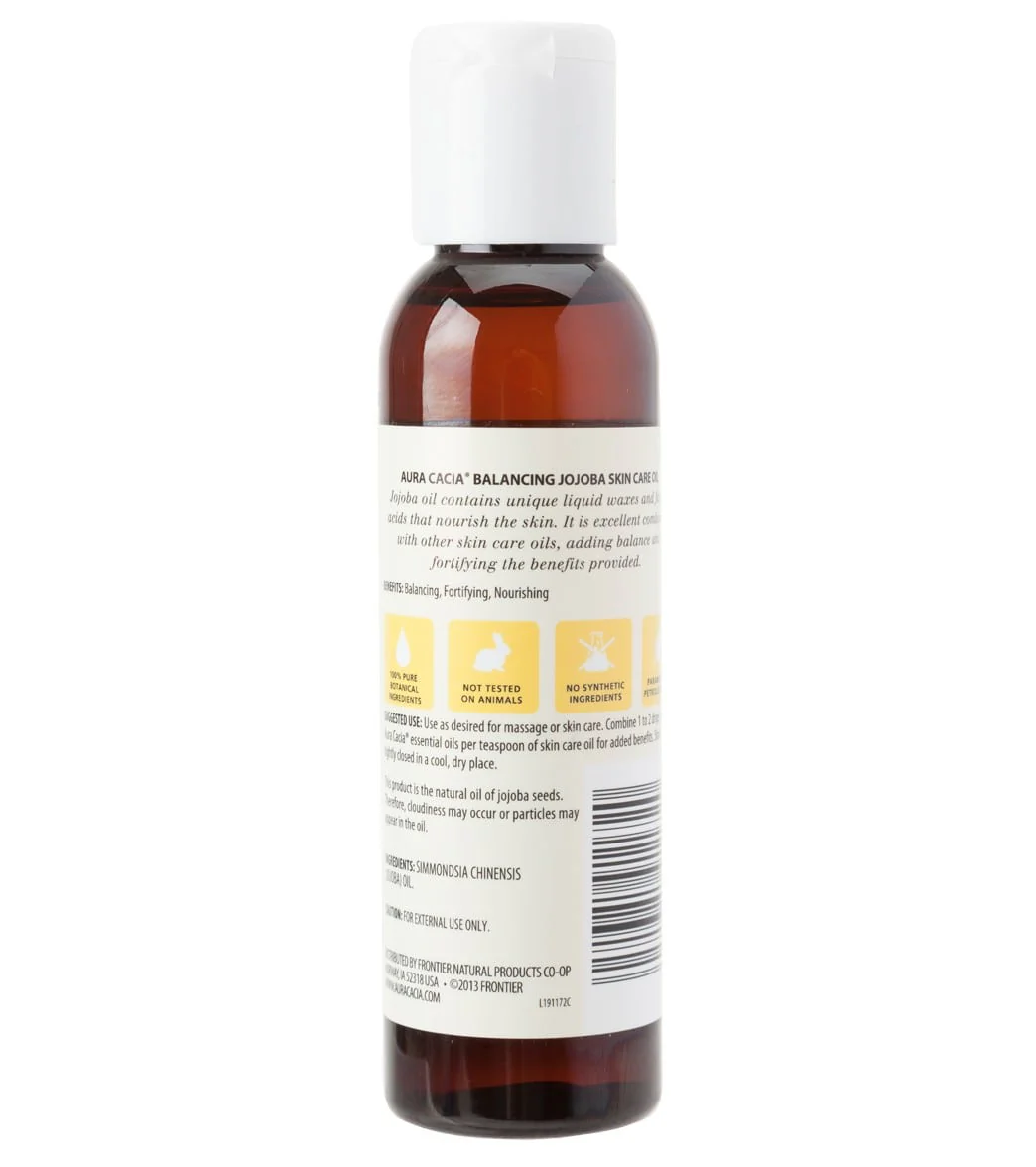 Aura Cacia Jojoba Skin Care Oil 4oz - Image 2