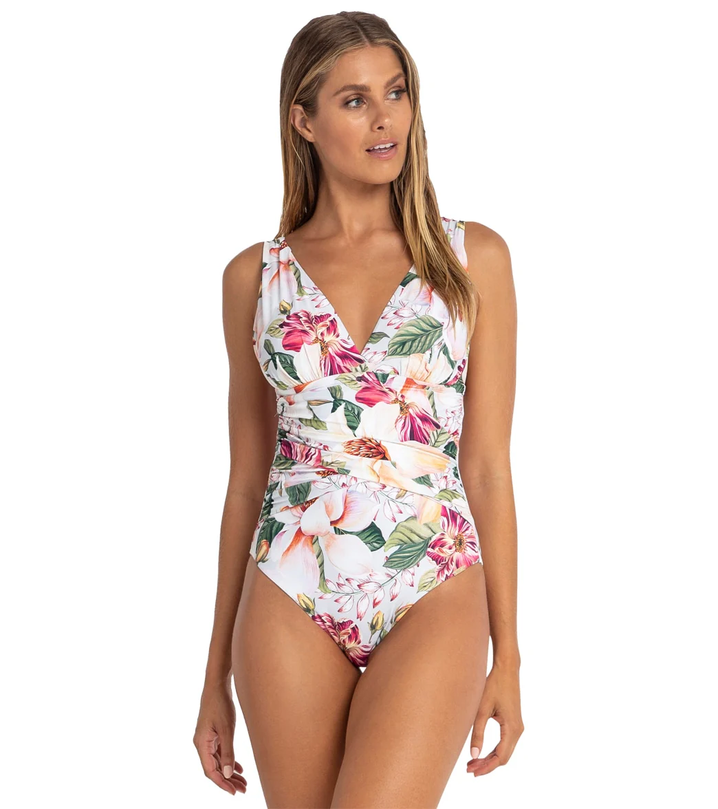 Azura Women's Magnolia Multi Fit Wrap One Piece Swimsuit