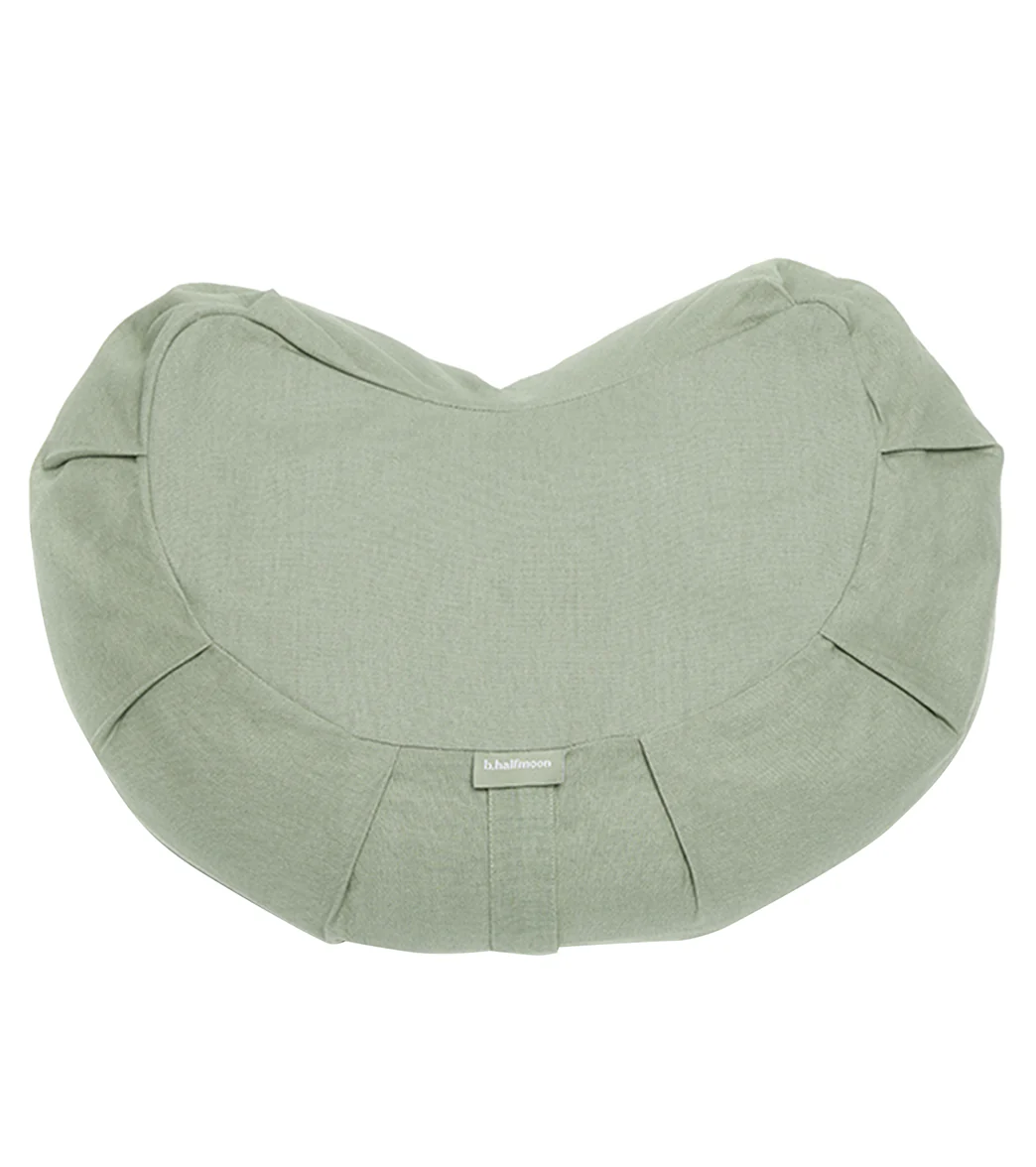 B, Halfmoon Essential Cotton Halfmoon Meditation Cushion