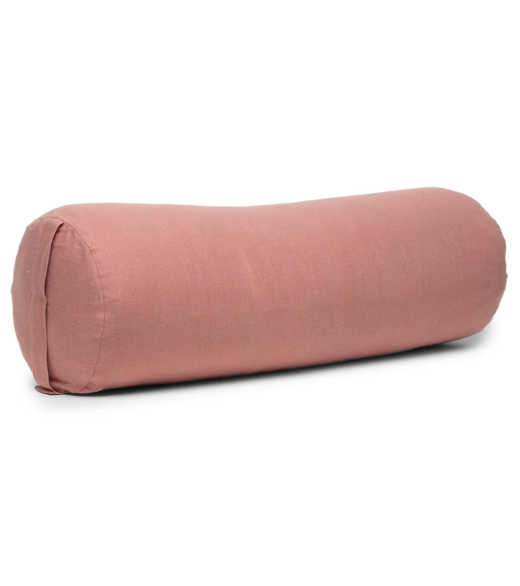 B, Halfmoon Linen Cylindrical Bolster - Image 4