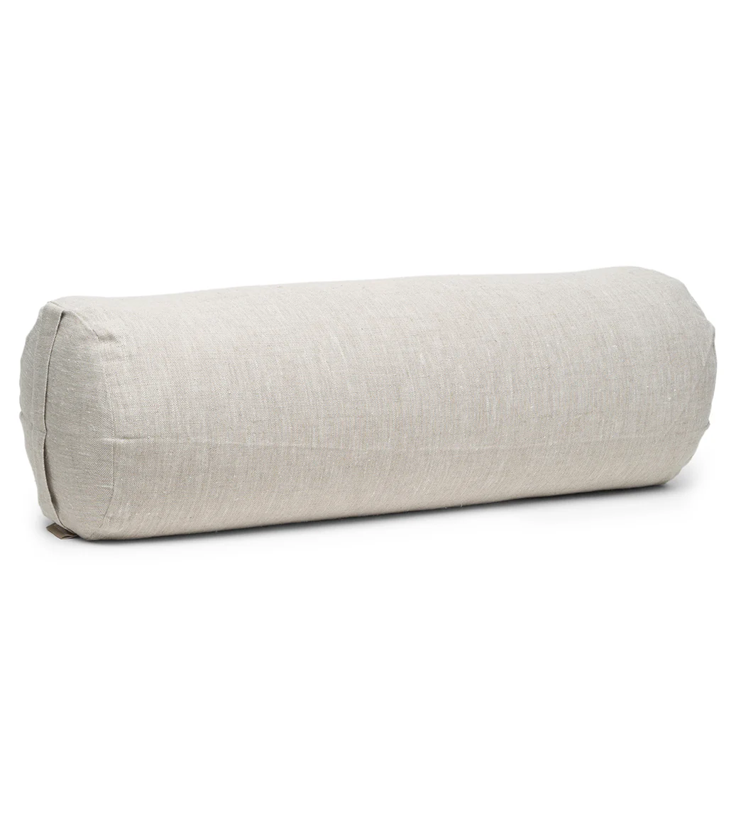B, Halfmoon Linen Cylindrical Bolster - Image 8