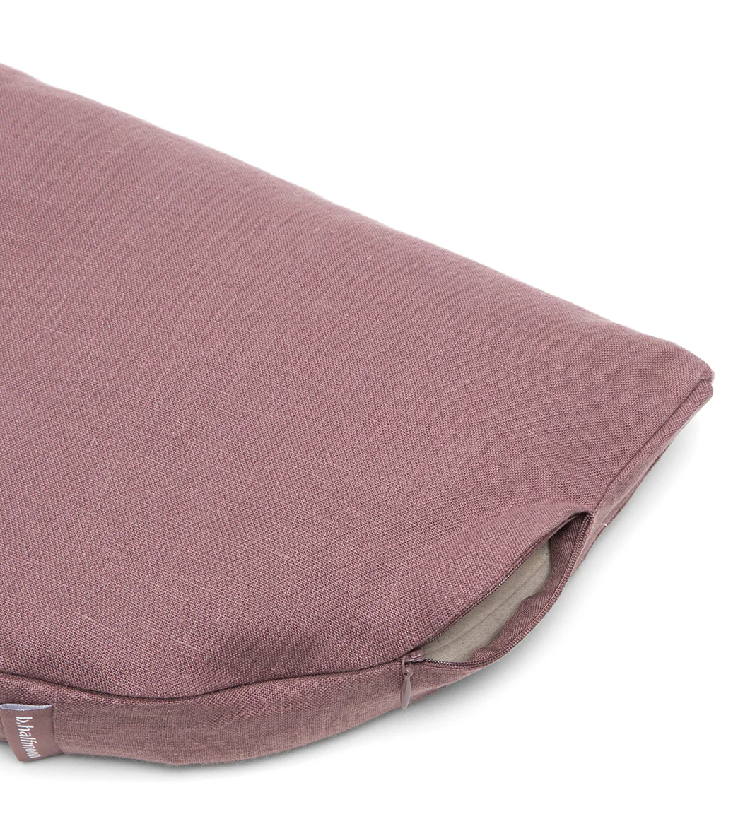 B, Halfmoon Linen Om Meditation Cushion - Image 10