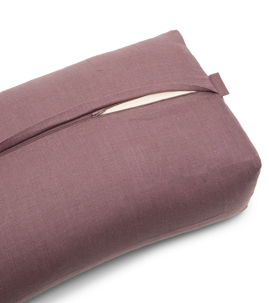 B, Halfmoon Linen Rectangular Bolster - Image 6