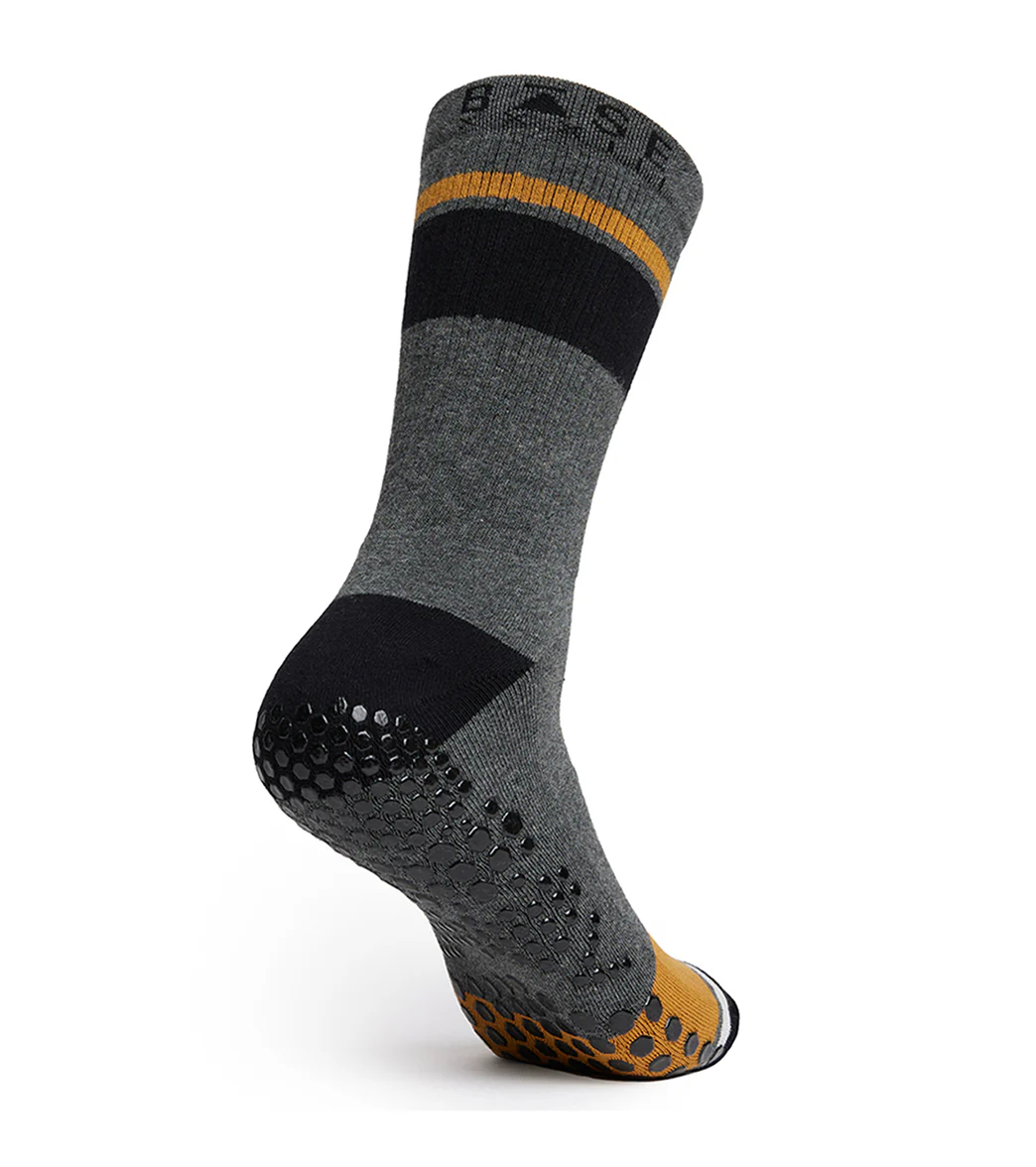 BASE 33 Unisex Crew Yoga Grip Socks - Image 19