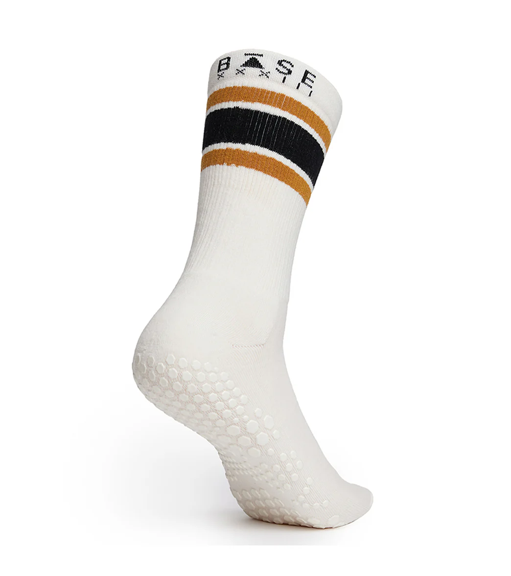 BASE 33 Unisex Crew Yoga Grip Socks - Image 27