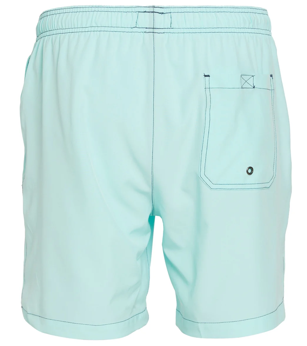 Beach Bros Men's Solid Contrast Swim Trunks - Image 10