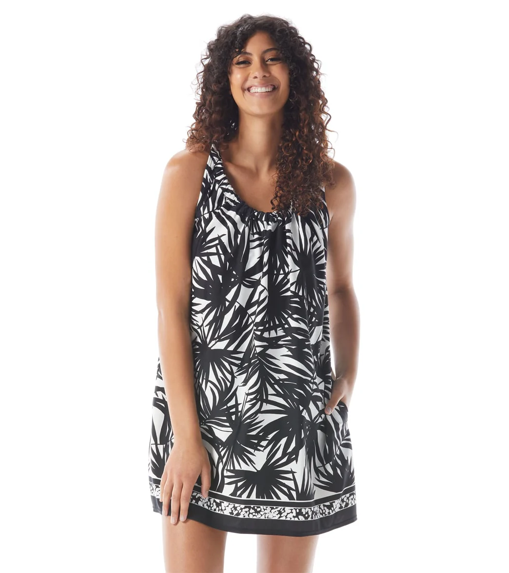 Beach House Seaside Palm Colette Drawcord Tank Dress - Image 5