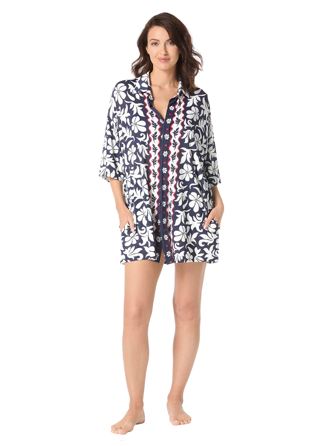 Beach House Women's Block Trop Harper Boyfriend Shirt Cover Up - Image 5