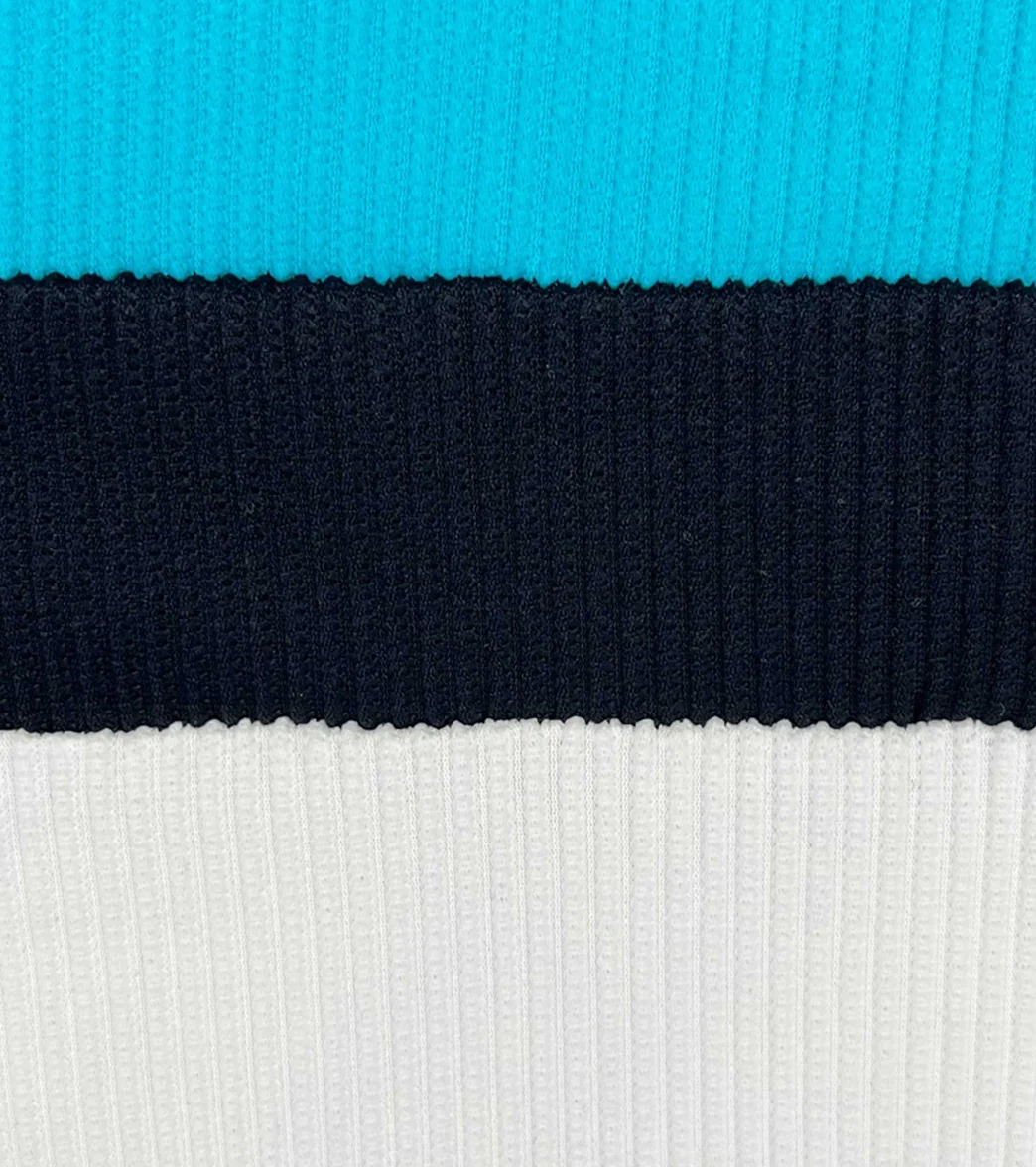Beach House Women's Color Block Ribbed Sculpt Long Sleeve Zip Front One Piece Swimsuit - Image 4