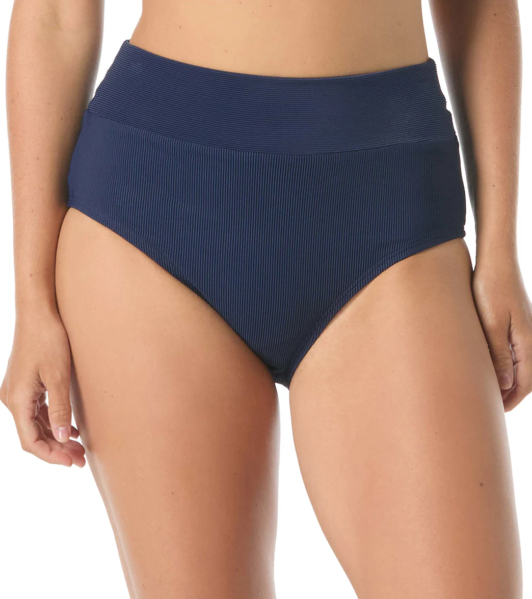 Beach House Women's Paloma Beach Solids Rib Brillance High Waist Bikini Bottm - Image 6