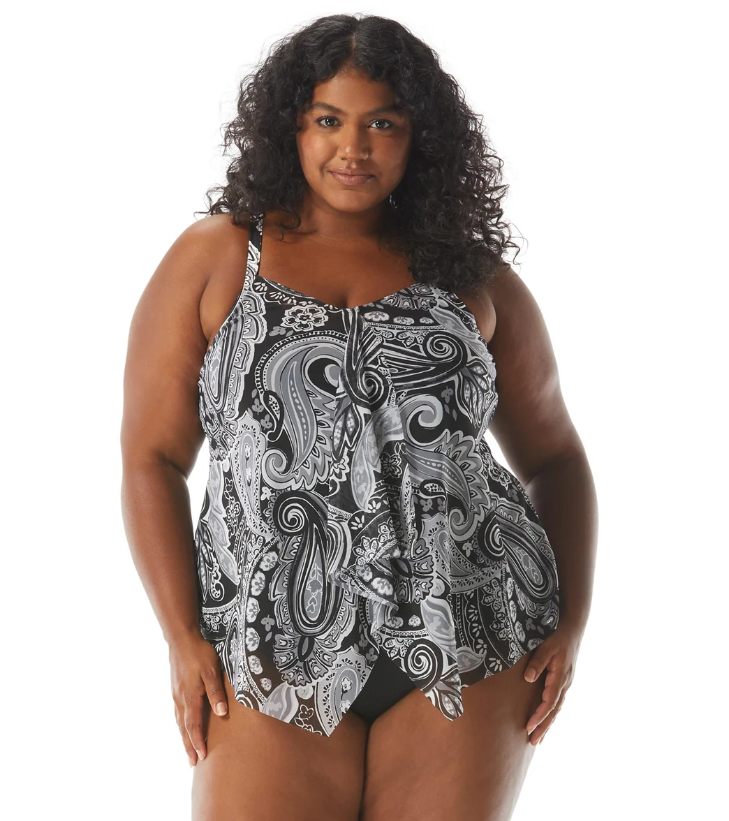 Beach House Women's Plus Size Bay Dreaming Kerry Mesh Layer Tankini Top - Image 5
