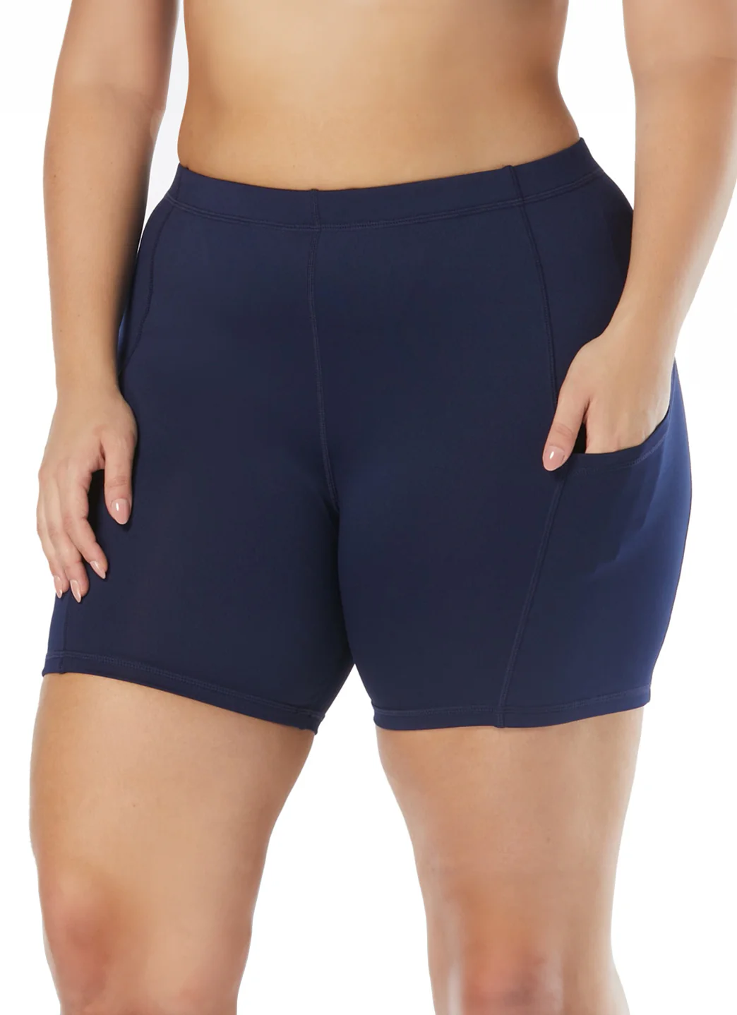 Beach House Women's Plus Size Paloma Beach Solid Indy Swim Short - Image 3