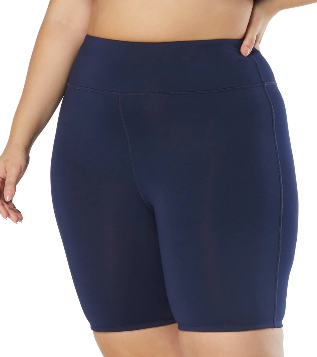 Beach House Women's Plus Size Paloma Beach Solid Pace High Waist Bike Swim Short - Image 4